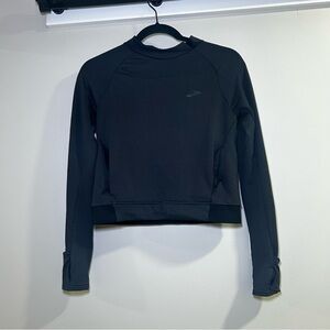 Women's athletic Black Long Sleeve Top